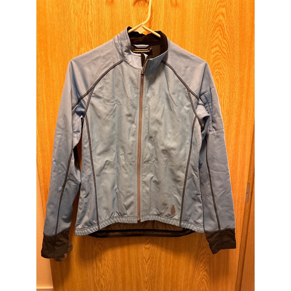 Novara Women's Lightweight Jacket Athletic Cycling Wind Rain Full Zip Size M